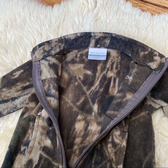 Columbia Fleece Camo Jacket Real Tree Warm Layering Camo 6-12 Months - Picture 7 of 8